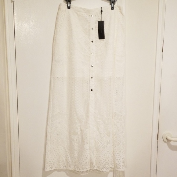 💕BCBGMAXAZRIA💕 Harper Lace Maxi Skirt 8 NWT - Picture 8 of 8